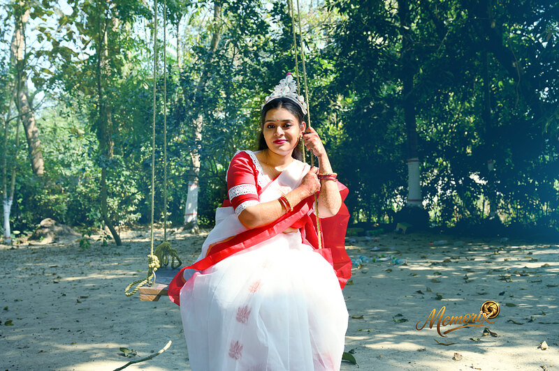 The Garden Swing — Makeup & Styling photography by Memorix World, Kolkata