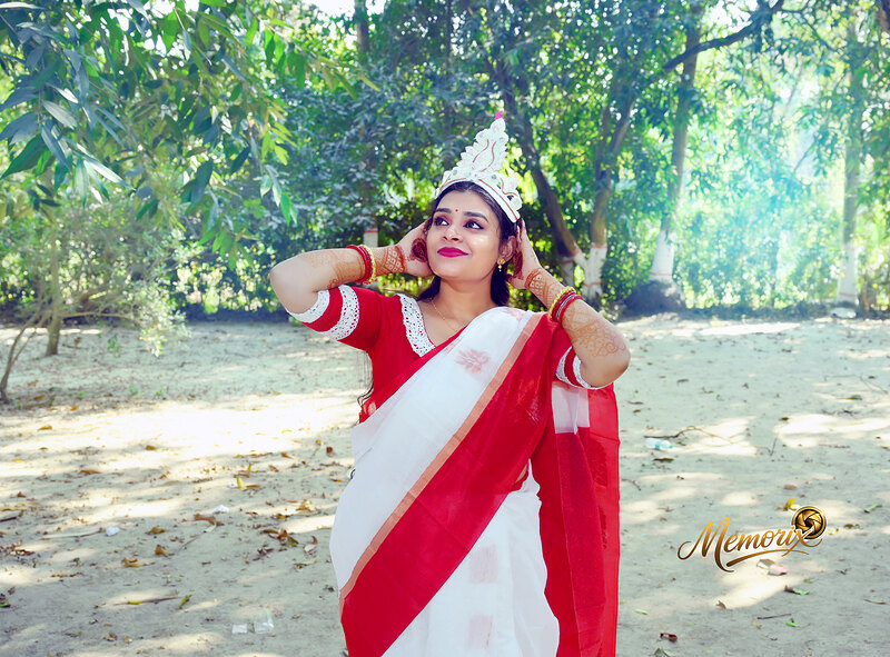 Draped in Tradition — Makeup & Styling photography by Memorix World, Kolkata